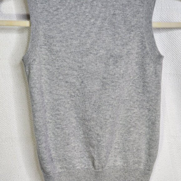 The Children's Place Grey 100% Cotton Sleeveless V Neck Sweater Vest Size 5T - Picture 11 of 16